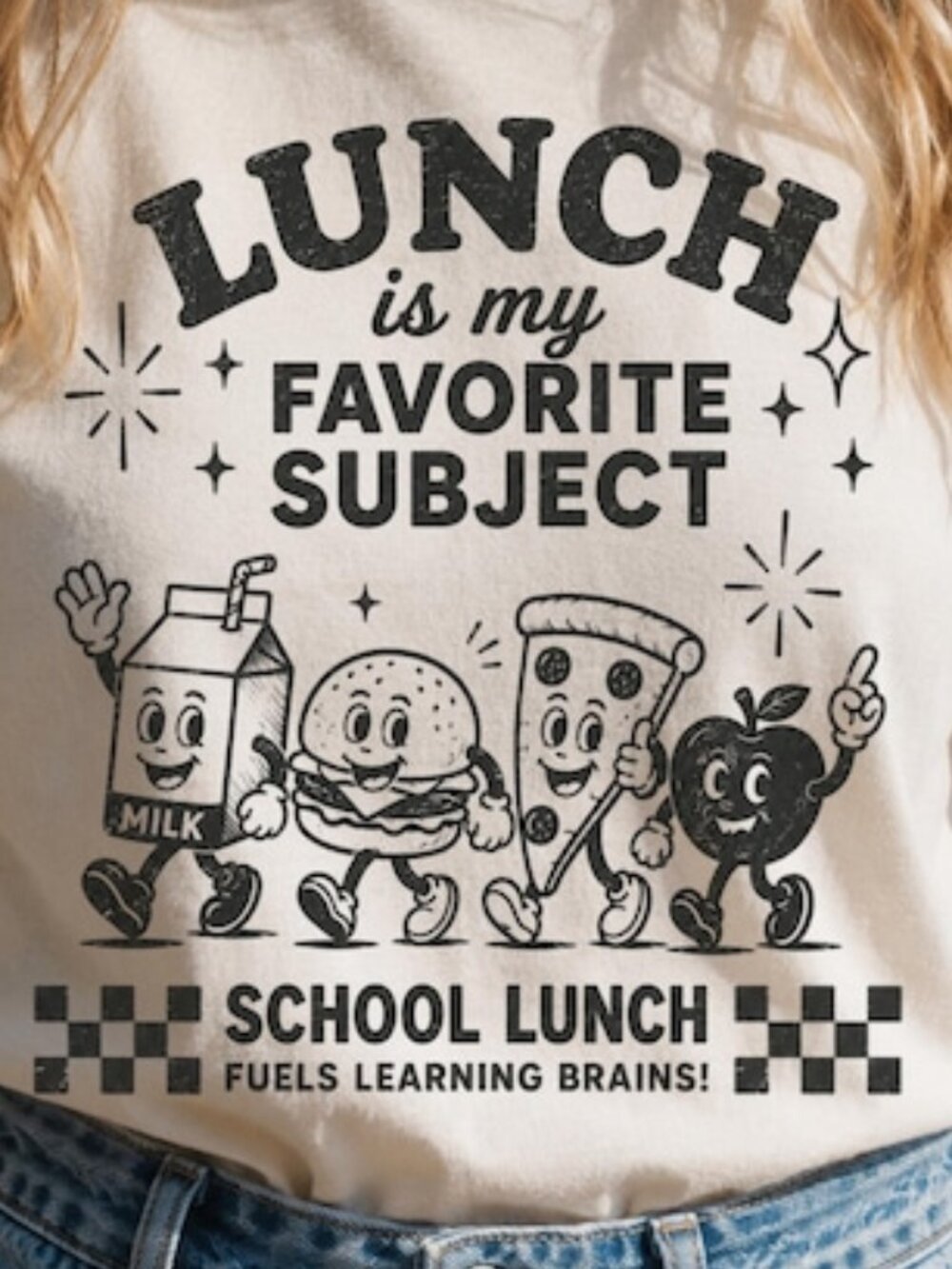 Funny Lunch Lady Shirt, Shirts for School Lunch Staff Tee - Picture 2 of 4